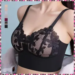 送料無料 ハーフトップ ノンワイヤ ブラジャー レースブラジャー 単品 女性 ワイヤレス ナイトブラ ブラトップ 盛れる Vネック ランジェリー 谷間 7色 可愛い 盛りブラ レディースインナー 美胸セクシーブラ