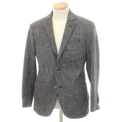 【中古】アティピコ AT.P.CO コットンポリエステル ハウンドトゥース ジャケット ネイビーxホワイト【サイズ44】【メンズ】