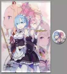 【中古】タペストリー ヒロインズB2タペストリー(缶バッジ付き) 「Re：ゼロから始める異世界生活」 C91グッズ