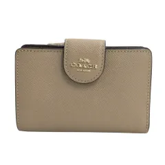 COACH コーチ 6390 IMTAU 二つ折り財布  ベージュ系  [240101425077]