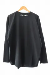 Palm Angels パームエンジェルス ロンT 長袖 黒 S　正規品タグ Palm Angels (パームエンジェルス) ロゴプリント クルーネック