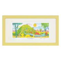 絵画 夢のたつのこ山(S) はりたつお ベム x HUTCH インテリア 妖怪人間ベム みなしごハッチ コラボ アート かわいい 額入り プレゼント 部屋 飾る アートフレーム ギフト 壁飾り 癒し フレーム付 新築 結婚御祝 Mサイズ 