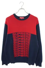 Supreme logo repeat sweater◎ロゴ 総柄 dp5zf-m78476766104 トップス 
