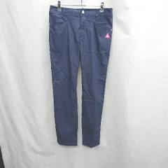 ◇ Θ le coq sportif ルコックスポルティフ 無地 ストレートパンツ サイズ11 ネイビー系 メンズ E  【1505220008854】