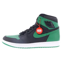 NIKE (ナイキ) AIR JORDAN 1 RETRO HIGH OG PINE GREEN エアジョーダン レトロ パイングリーン ハイカットスニーカー ブラック/グリーン US10/28cm 555088-030
