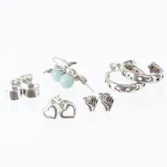 『USED』 シルバー925 5点まとめ ピアス 9.1g