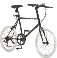 "Great Deal!" ALTAGE AMV-001 Mini Velo Bicycle, 20-inch, 7-speed, Colored Tires, Small Wheel Bicycle, Light, Lock