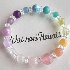 ②『 Malie color 人魚の花飾り  』パワーストーンブレスレット