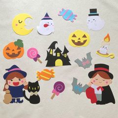 約85×70㎝　ハロウィンの壁面-トリック・オア・トリート！-