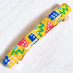 派手かわ　レトロ　バレッタ　髪留め