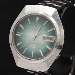 稼働】CITIZEN LEOPARD 28800 カットガラス 青文字盤 稼働】CITIZEN