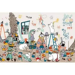 ジグソーパズル MOOMIN 1000ピース 家をたてよう (50x75cm)のサムネイル