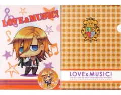 【中古】クリアファイル 神宮寺レン A4クリアファイル＆缶バッジセット「うたの☆プリンスさまっ♪」