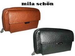 ミラショーン mila schon 日本製 MADE IN JAPAN ＮＥＲＯ ネロ牛革ミニセカンドバッグ ビジネス 牛革 197214 ikt02