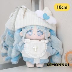 無属性ぬいぐるみ服　着替えせぬいぐるみ服　10cm 10cm 天使界隈 ぬい服 着せ替え 水色 無属性 ぬい活 -A2214 - メルカリ