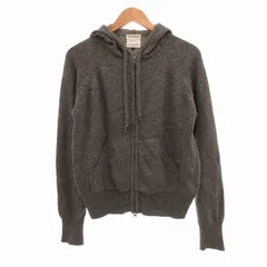 ルシェルブルー LE CIEL BLEU ニットパーカ フーディー ジップアップ 40 グレー /UO ■MGのサムネイル