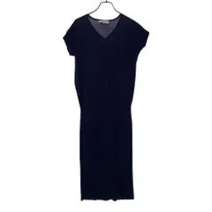 ユナイテッドアローズトウキョウ ノースリーブ Vネック ロングワンピース ネイビー UNITED ARROWS TOKYO レディース 古着 【240430】