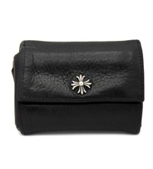 クロムハーツ CHROME HEARTS 【 TINY WALLET 】 CHプラス レザー タイニーウォレット 財布　40311