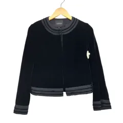 ランバンコレクション LANVIN COLLECTION ノーカラーベロアジャケット レディース JPN：38 のサムネイル