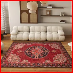 【特価セール】厚さ約6mmカーペット 180*250cm ウォッシャブル ペルシャ柄 オールシーズン 民族風 洗える 北欧テイスト ペルシャ絨毯風 3畳 センターラグ ペルシャ絨毯 マット uyoyous