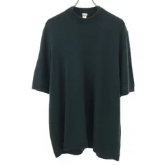 Milok ミロック 日本製 5分袖 ニット グリーン系 メンズ 古着