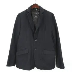 テットオム TETE HOMME テーラード ジャケット 中綿インナーベスト付 46 ネイビー 230412Eのサムネイル