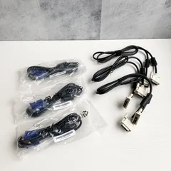 【加茂市のまだまだ使えるもの】動作未確認 ディスプレイ VGAケーブル 未開封3本 / DVIケーブル 3本 おまとめ6本セット売り パソコン PC モニター接続