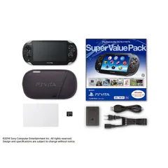 (本体)PlayStation Vita Super Value Pack 3G/Wi-Fiモデル クリスタル・ブラック(PCHJ-10019) ソニー・コンピュータエンタテインメント