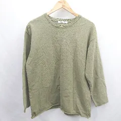 ◇ ⊇ JOURNAL STANDARD ジャーナルスタンダード コットン100% 長袖 ロングTシャツ サイズM カーキ系 メンズ E  【1506300022746】