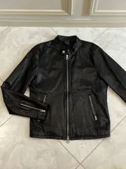 HARE ハレ ライダースジャケット レザージャケット シングルライダース 本革 羊革 ブラック Mサイズ