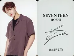 【中古】コレクションカード(男性) SEVENTEEN/HOSHI(ホシ)/裏面印刷サイン入り/「SEVENTEEN×the SAEM コラボフレグランス」特典フォトカード