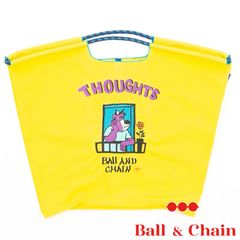【正規品】 ボールアンドチェーン (リュウ ソート / イエロー)  Lサイズ  トートバッグ
