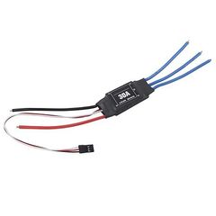 ESCブラシレスアンプ ブラシレスESC 30A アンプ ブラシレスモーターESCアンプ 切り替え可能 2ウェイ ブラシレス ESC電子スピードコントローラー RCカー 船 水中プロペラ用(30A)