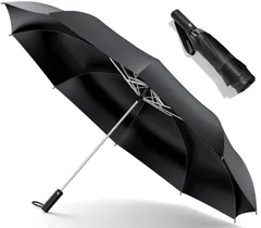 折りたたみ傘 折り畳み傘 日傘 ワンタッチ 自動開閉 メンズ 大きい 10本骨 耐強風設計 男子日傘 UVカット 晴雨兼用 梅雨対策 台風対応 紫外線遮蔽 収納ポーチ付き メンズ レディース
