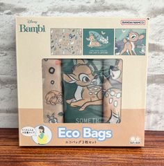 ◾️展示品◾️Disney バンビ エコバッグ 3枚セット お買い物バッグ【49552】