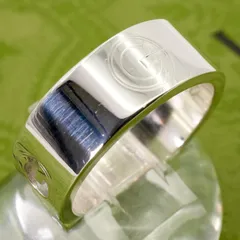 極美品 グッチ Gロゴ オープン シルバー925 リング/25-464S