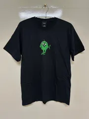 【新品未使用】  HUF ハフ Tシャツ メンズ ホワイト TS01421 NUG MAN S/S TEE BLACK M ★のサムネイル