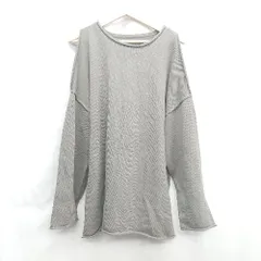 ◇ ⊇ mysty woman ミスティウーマン 長袖 ニット サイズF グレー系 レディース E  【1410290069042】