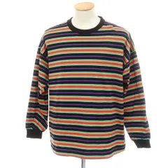 タグ付き　ROTOL ロトル ワイドツイストロングスリーブボーダーTシャツ　3 ROTOL] WIDE TWIST LONG SLEEVE TEE BORDER - SUN
