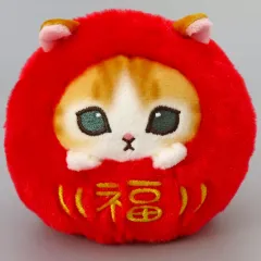 【中古】ぬいぐるみ だるまにゃんこ 手乗りぬいぐるみ 「mofusand」