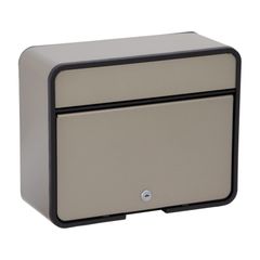 グリーンライフ 郵便ポスト スチールポスト カムロック錠 FH-58P(TGY) A4封筒が入る チタングレー 奥行15.0×高さ30.0×幅37.5cm