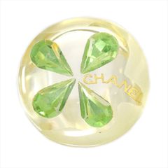 シャネル CHANEL クローバーモチーフ プラスチック リング 13号 レディース【中古】