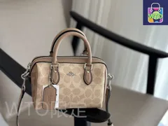 【今日特価】Coach クーチ 23SS ピローバッグ ミニボストン型 コンパクトサイズで大容量-WTO輸入2