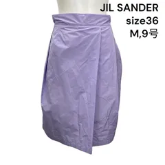 ◇ジル サンダー JIL SANDER スカート 膝丈 ラベンダー フレア プリーツ 36、M、9号 レディース S5T083のサムネイル