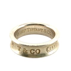 【鑑定済み】正規品 TIFFANY＆CO ティファニー 1837 リング 925 #17号 SILVER シルバー