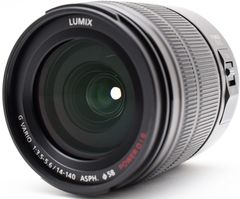 パナソニック 交換レンズ Panasonic LUMIX G VARIO 14-140mm/F3.5-5.6 ASPH./POWER O.I.S. ブラック H-FS14140-K 中古 保証 美品