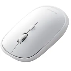 【新品・7営業日以内発送】エレコム ELECOM M-TM15BBWH ワイヤレスマウス 無線 Bluetooth 静音 4ボタン 充電式 軽量 薄型 3台同時接続 左右対称 ホワイト MTM15BBWH【沖縄離島販売不可】