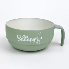 スヌーピー 木目調スタッキングマグ （シェフスヌーピー） スープカップ グリーン SNOOPY