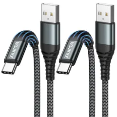 【新着商品】Type C ケーブル【2本セット 1M+1M】タイプc ケーブル 3.1A 急速充電 USB-A to USB USB-C ケーブル 高速データ転送 USB C ケーブル ナイロン編み Galaxy S22 ZKAPOR /S21/S20 /S1