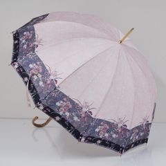 千總 CHISO 高級傘 USED品 和柄 12本骨 多間 高級 老舗 エレガント おしゃれ 雨傘 長傘 55cm S2788